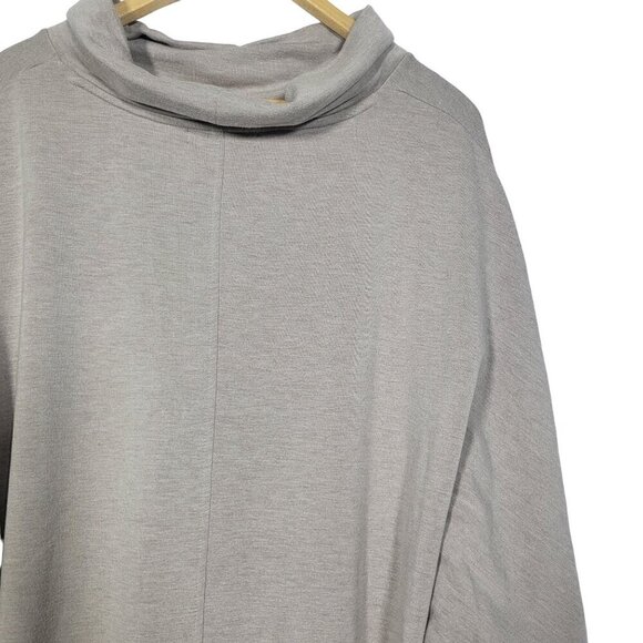 Tahari Women's Dolman Sleeve Turtle Neck Neutral Sweater/Poncho Beige Size Large - Picture 10 of 12